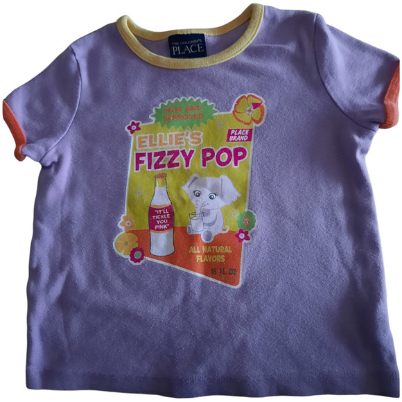 Bundle of 2 Children's Place Size 3T Girl Short Sleeve Blue Purple Tops - Picture 7 of 10